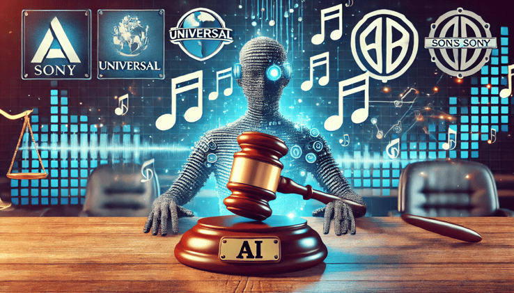 Major record labels sue AI companies Suno and Udio for alleged copyright infringement.